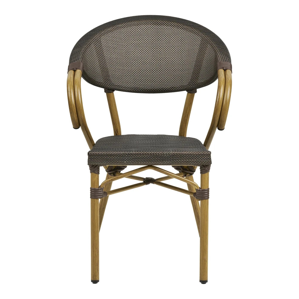 Scaun de exterior din Textilena Maro si Metal Maro L60xH83cm Calda