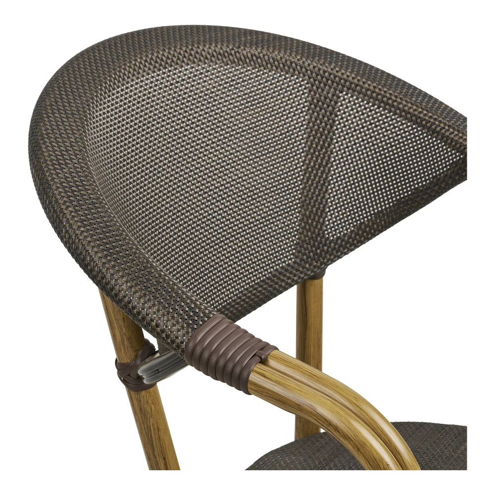 Scaun de exterior din Textilena Maro si Metal Maro L60xH83cm Calda