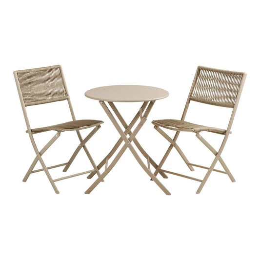 Set masa cu 2 scaune de exterior L60/55xH71/84cm Arcas
