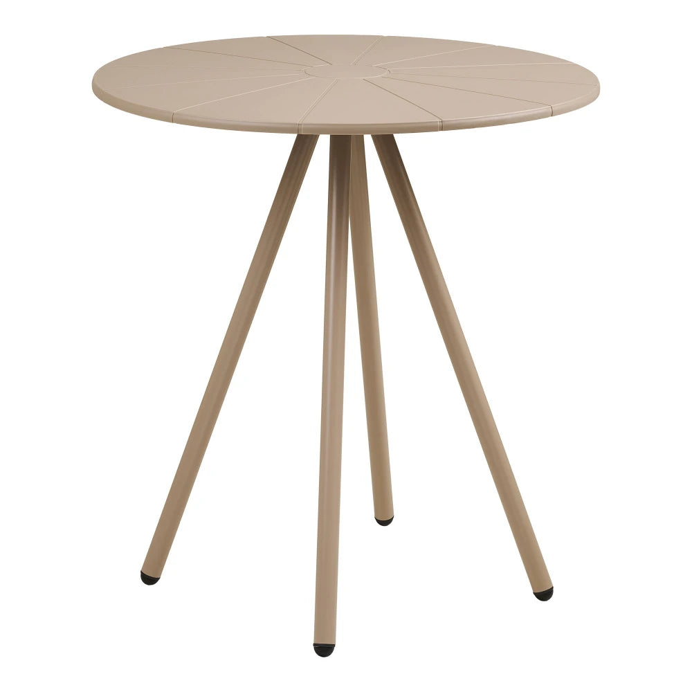 Masa de exterior din Metal Bej si Polipropilena Bej D70xH73,5cm Barletta