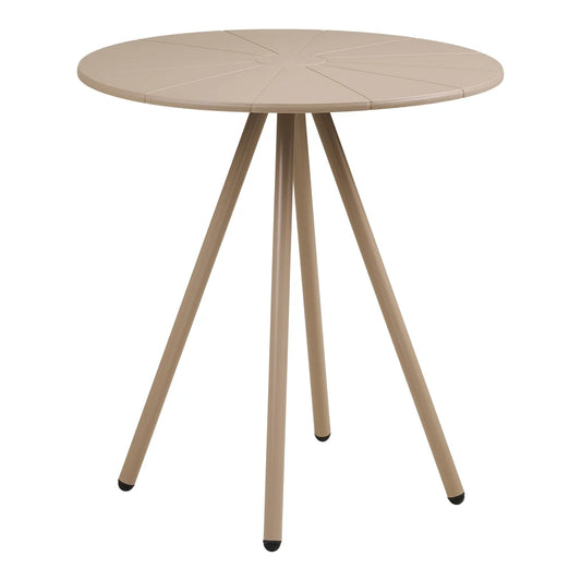 Masa de exterior din Metal Bej si Polipropilena Bej D70xH73,5cm Barletta
