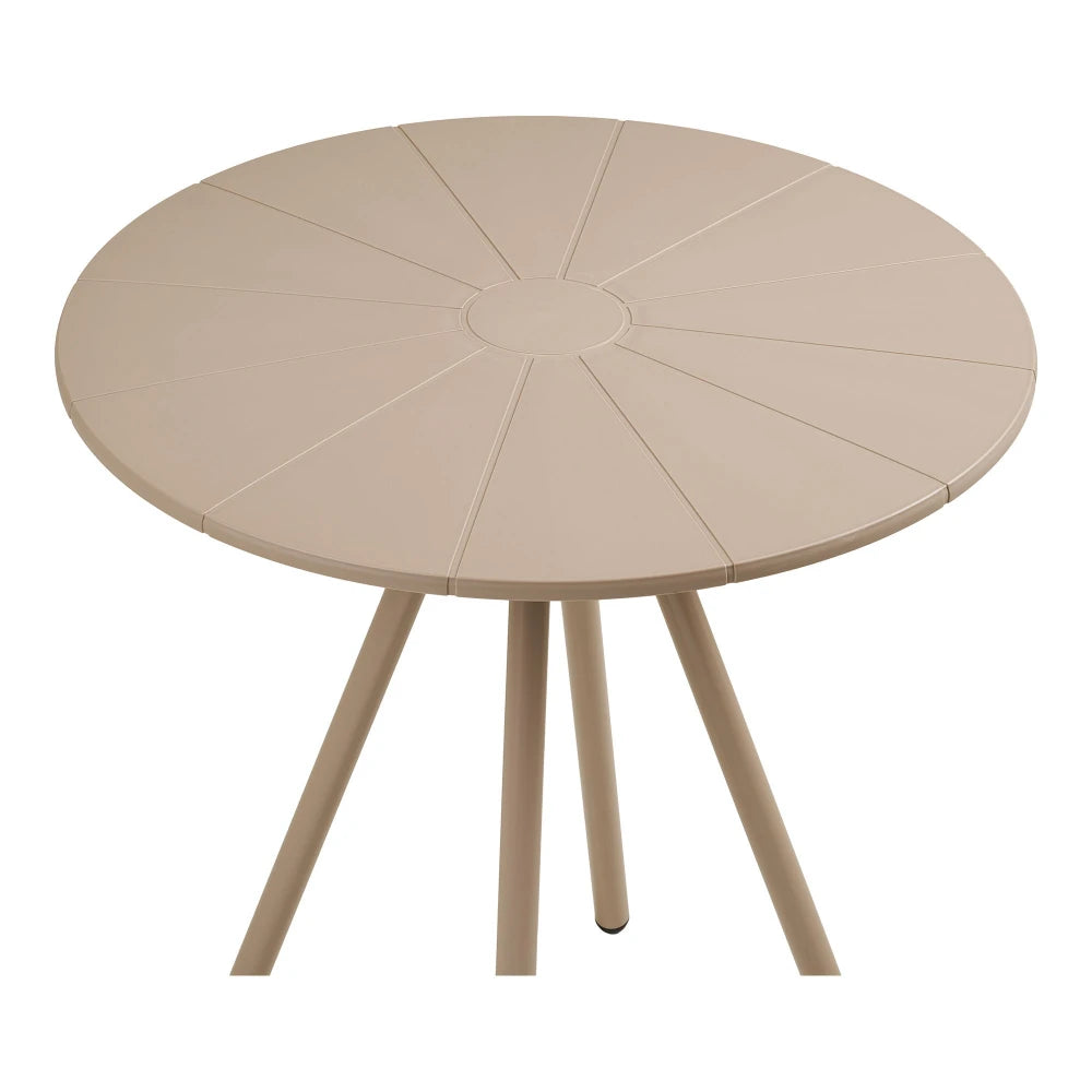 Masa de exterior din Metal Bej si Polipropilena Bej D70xH73,5cm Barletta