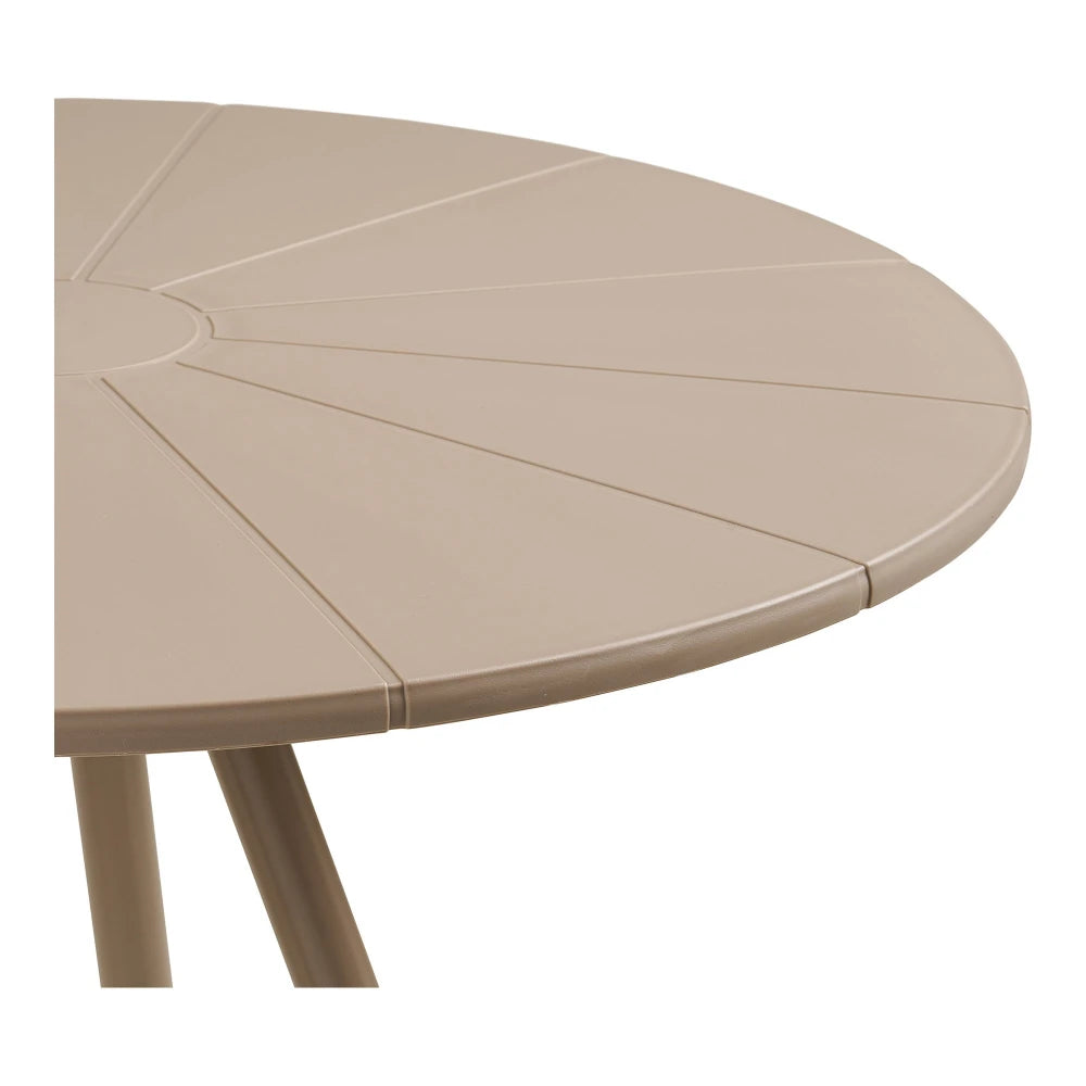 Masa de exterior din Metal Bej si Polipropilena Bej D70xH73,5cm Barletta