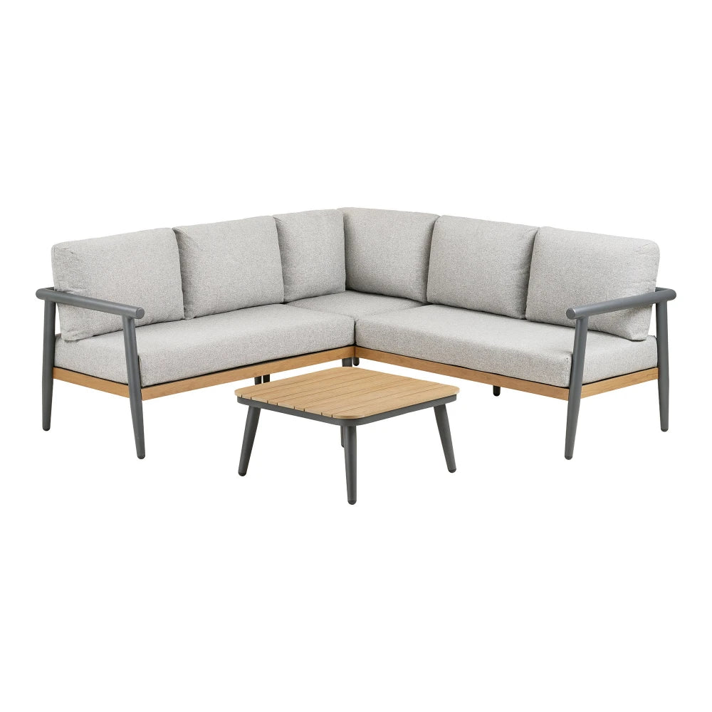Set coltar cu masuta de cafea de exterior L73/69xH65/34cm Comillas