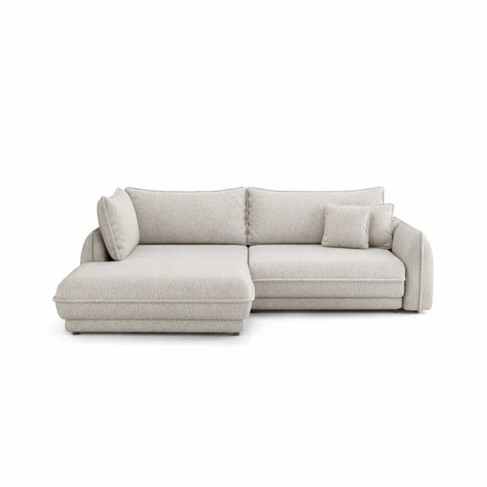 Coltar extensibil din chenille crem- Cremona 1- Ella II L280x190cm