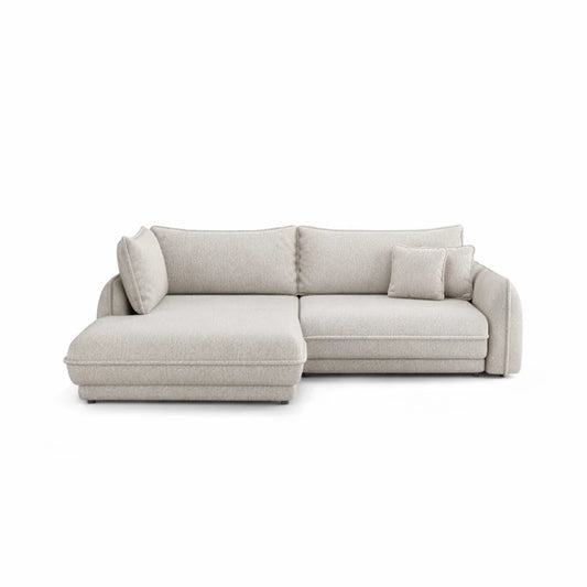Coltar extensibil din chenille crem- Cremona 1- Ella II L280x190cm