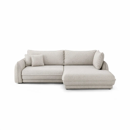 Coltar extensibil din chenille crem- Cremona 1- Ella II L280x190cm