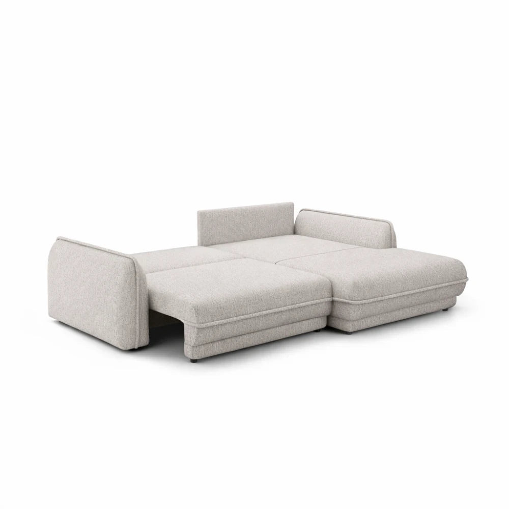 Coltar extensibil din chenille crem- Cremona 1- Ella II L280x190cm