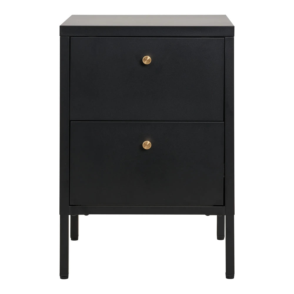 Noptiera din Metal Negru L40xH60cm Dalby