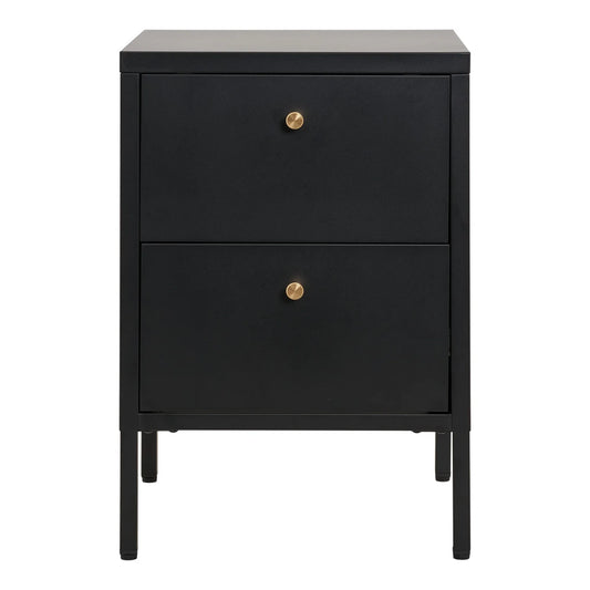 Noptiera din Metal Negru L40xH60cm Dalby