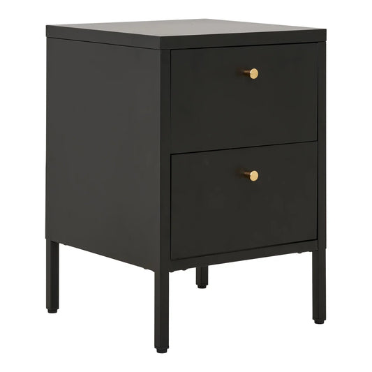 Noptiera din Metal Negru L40xH60cm Dalby