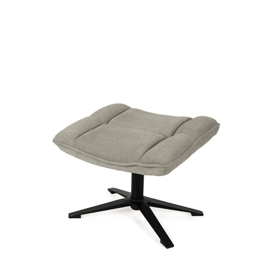 Taburet Ovar gri L52cm x A43cm x H40cm