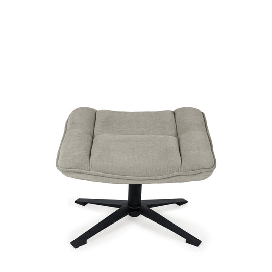 Taburet Ovar gri L52cm x A43cm x H40cm