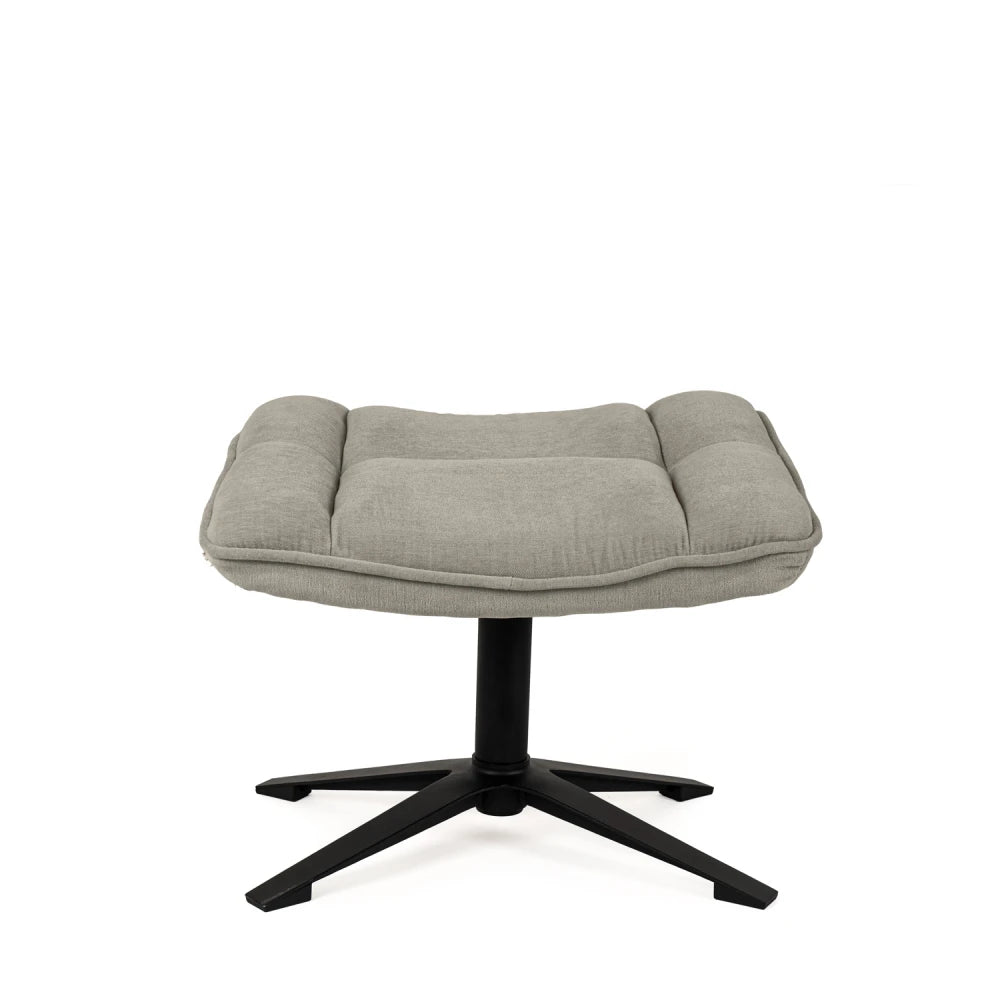 Taburet Ovar gri L52cm x A43cm x H40cm