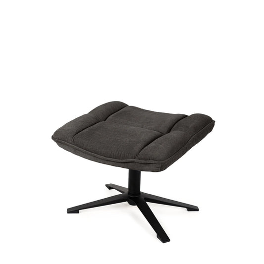 Taburet Ovar gri L52cm x A43cm x H40cm