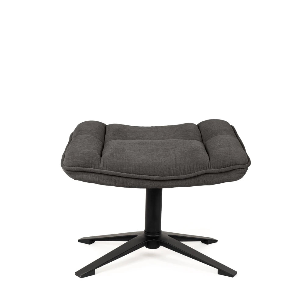 Taburet Ovar gri L52cm x A43cm x H40cm