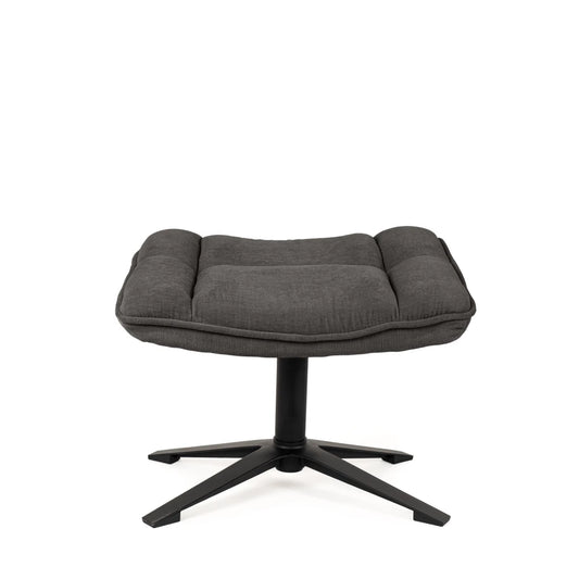 Taburet Ovar gri L52cm x A43cm x H40cm