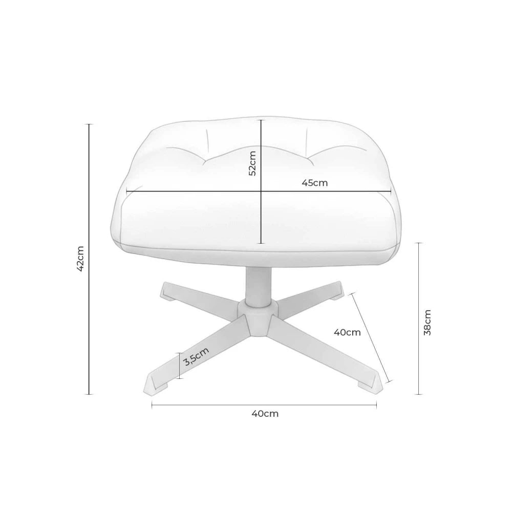 Taburet Didier gri L50xH45cm