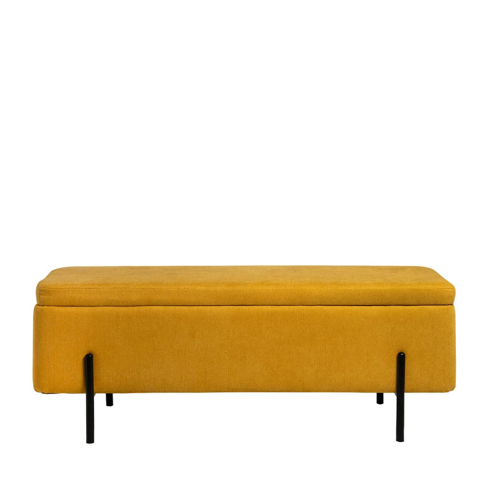 Bancheta Viena galben L120cm x A41cm x H46cm