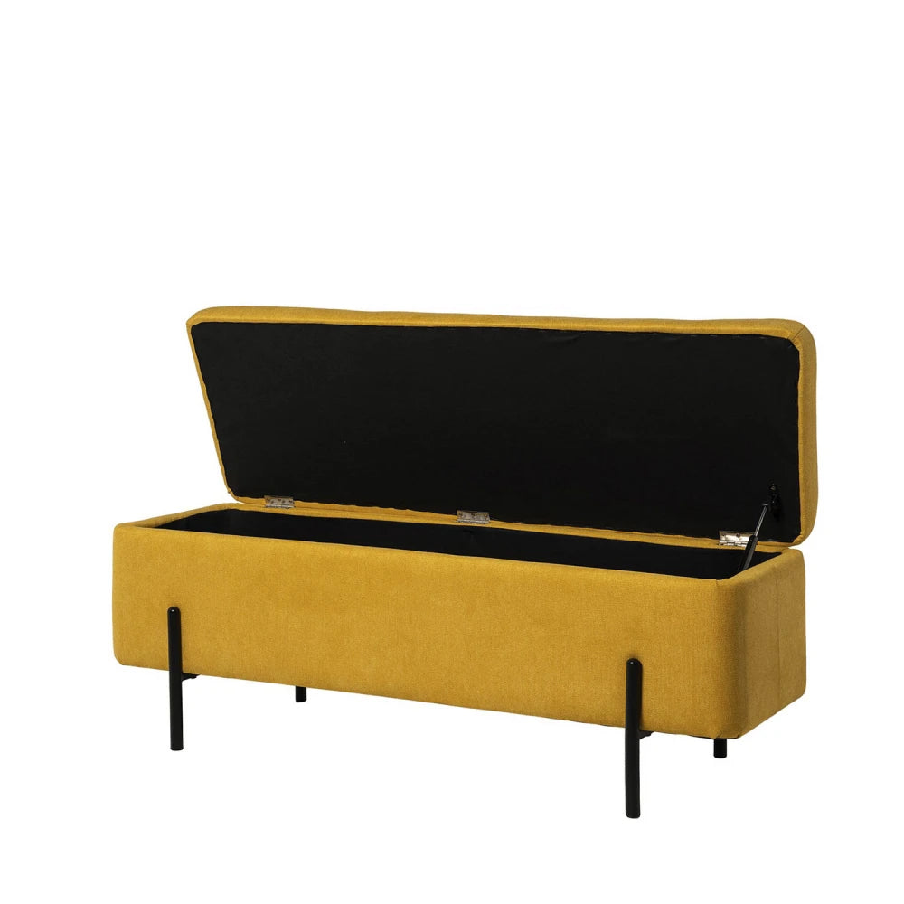 Bancheta Viena galben L120cm x A41cm x H46cm