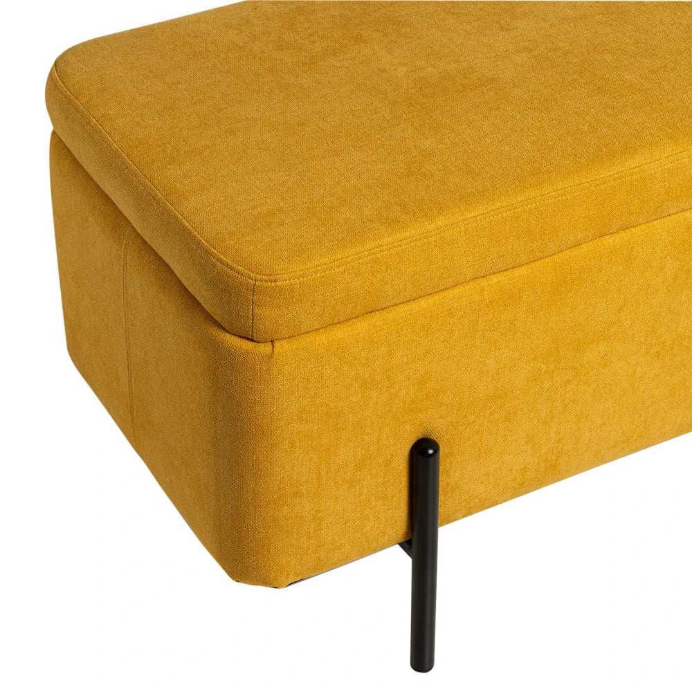 Bancheta Viena galben L120cm x A41cm x H46cm