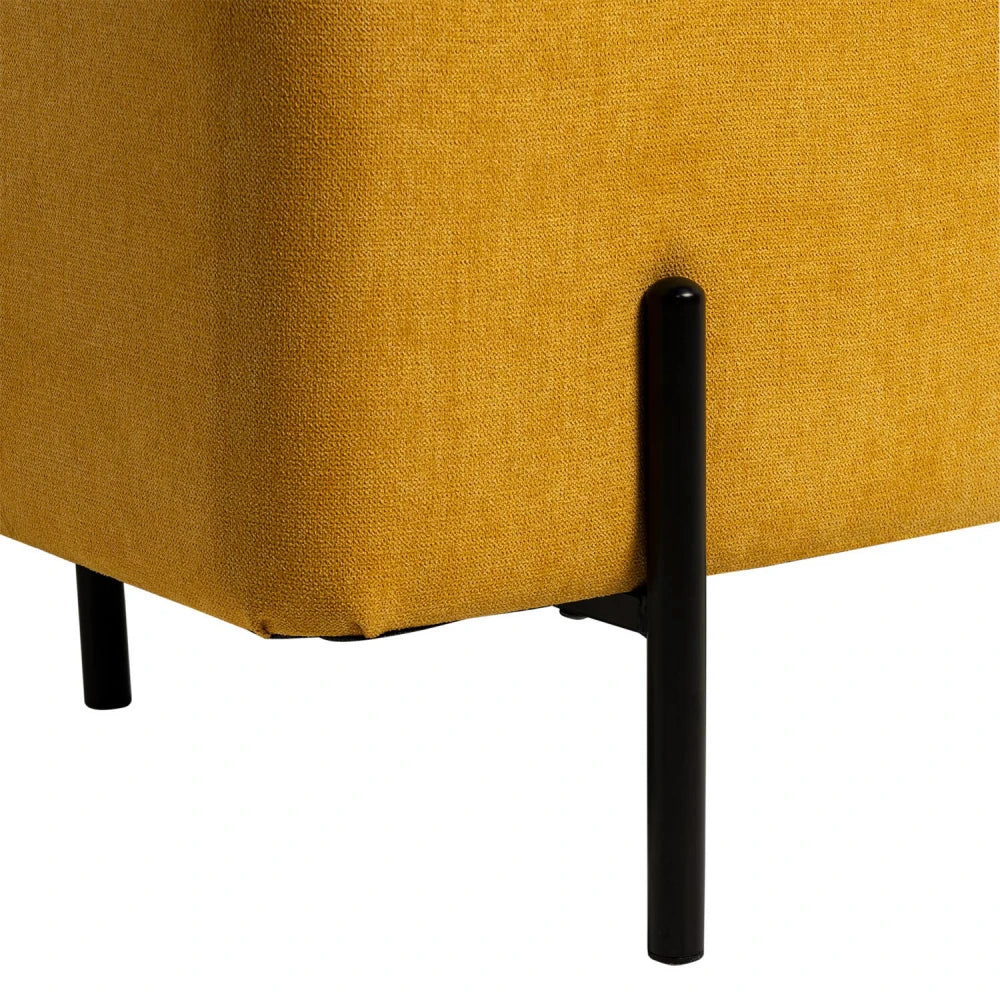 Bancheta Viena galben L120cm x A41cm x H46cm