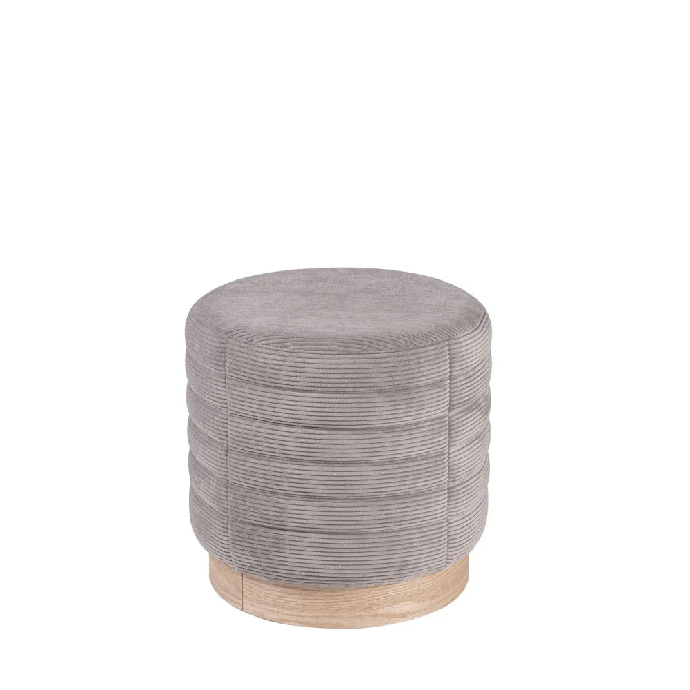 Taburet Saul gri D39cm x H39cm