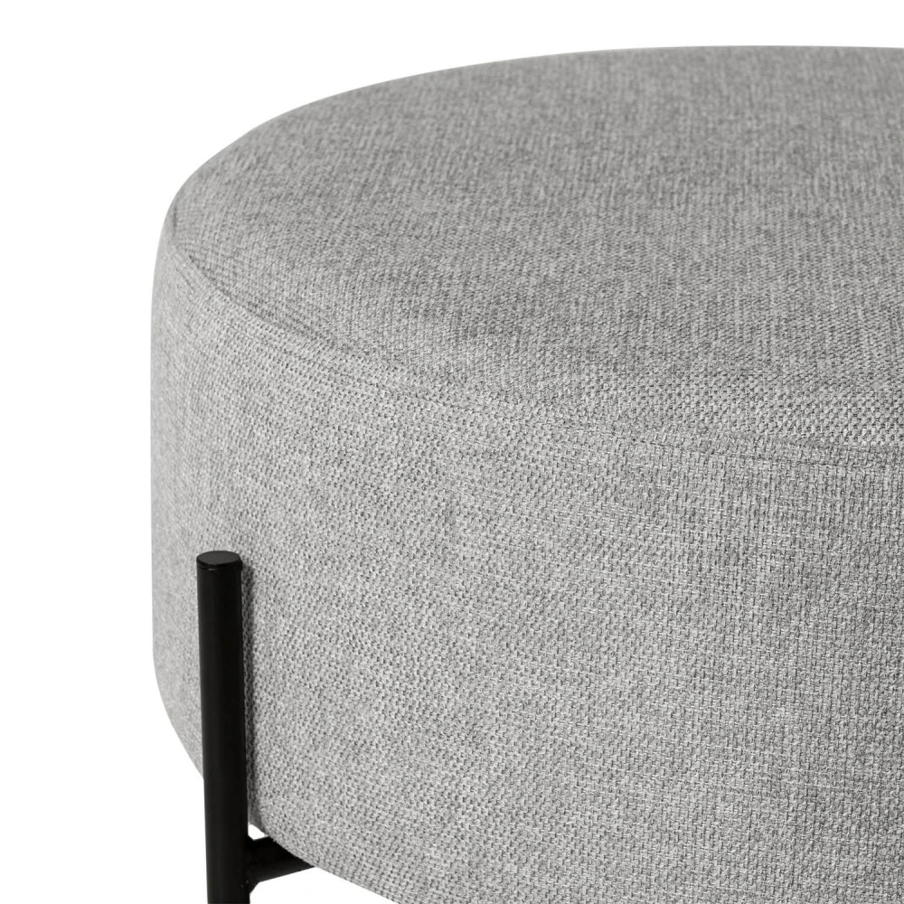 Taburet Camilo gri D60cm x H35cm
