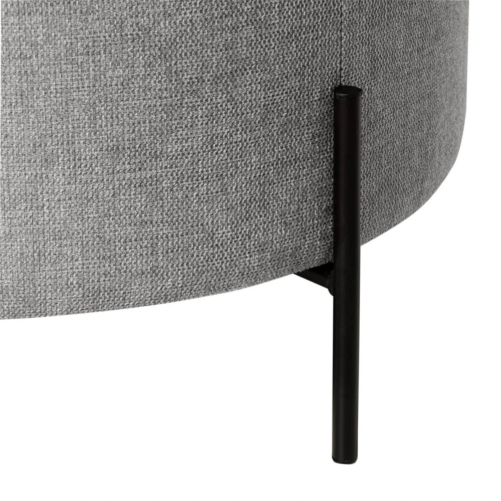 Taburet Camilo gri D60cm x H35cm