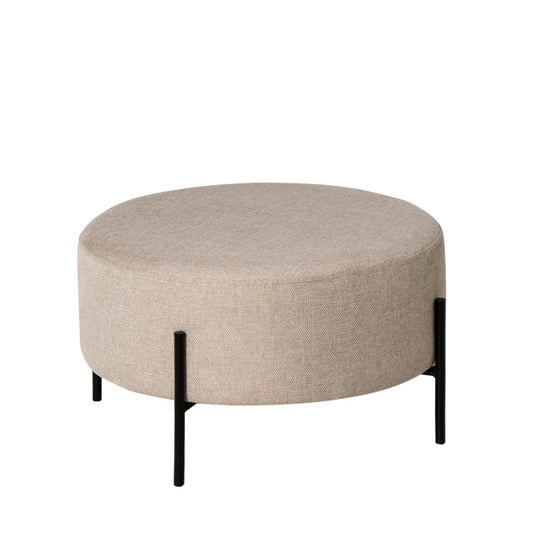 Taburet Camilo bej D60cm x H35cm