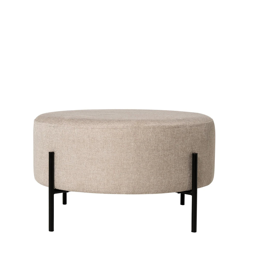 Taburet Camilo bej D60cm x H35cm