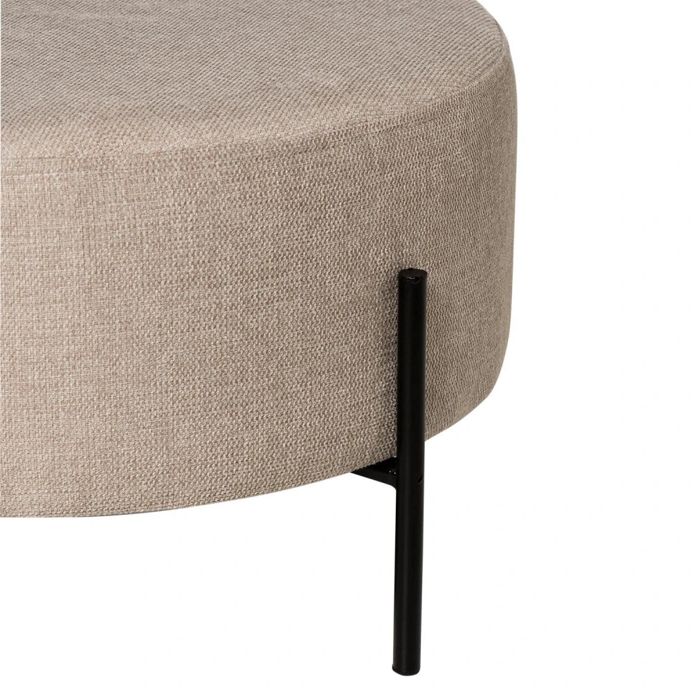 Taburet Camilo bej D60cm x H35cm