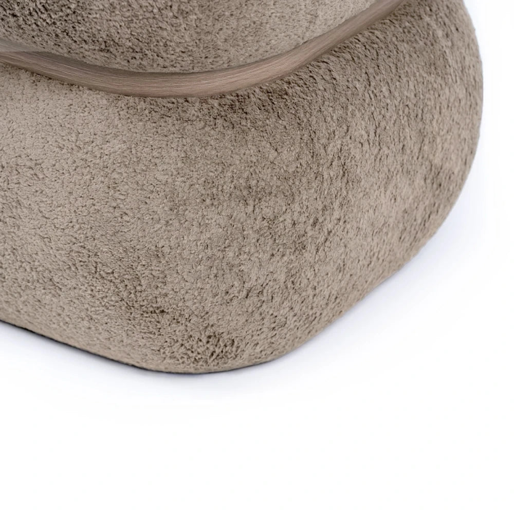 Taburet George bej D36xH40cm