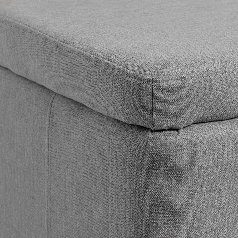Bancheta Zurich gri L120cm x A42cm x H47