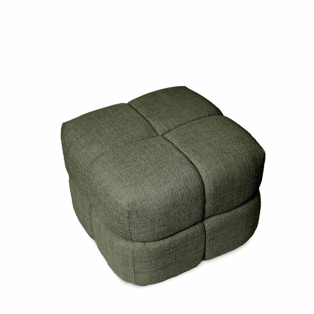 Taburet Troy verde l50cm x A50cm x H36cm