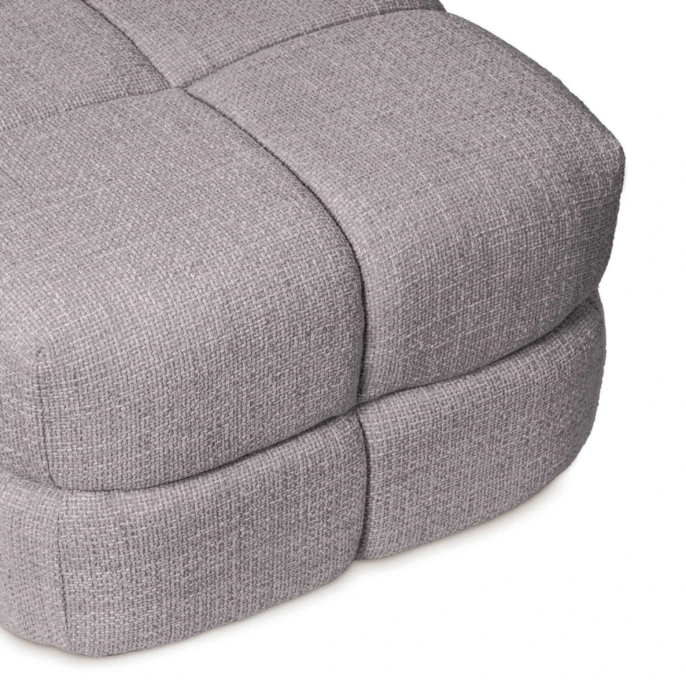 Taburet Troy gri l50cm x A50cm x H36cm