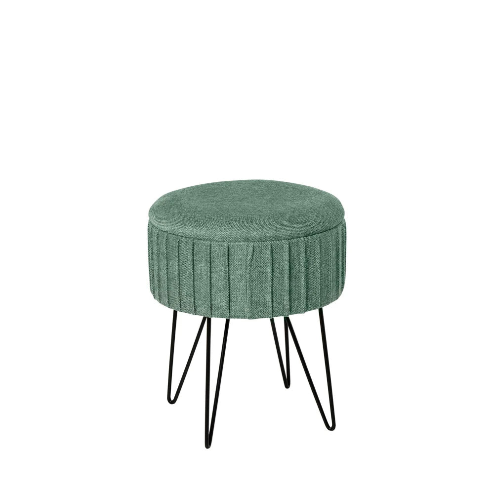 Taburet Ethan verde D37cm x H44cm