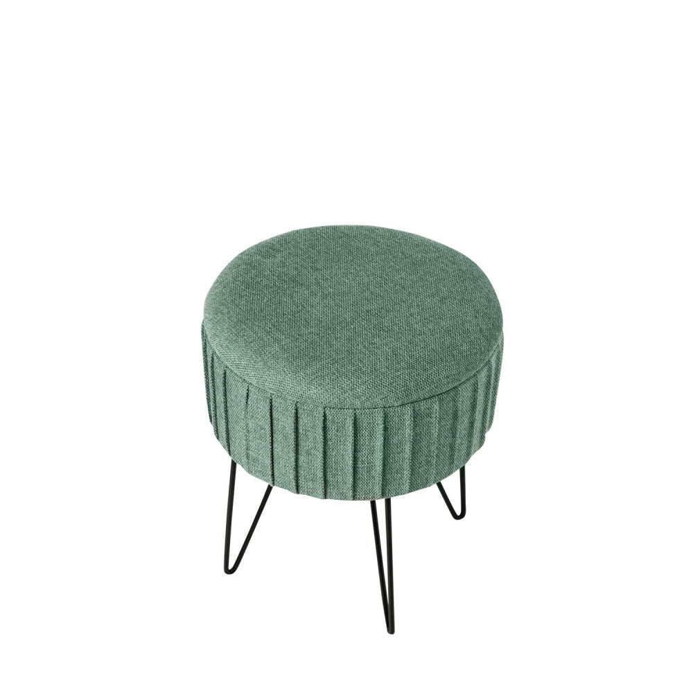 Taburet Ethan verde D37cm x H44cm