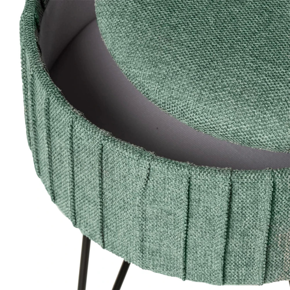 Taburet Ethan verde D37cm x H44cm
