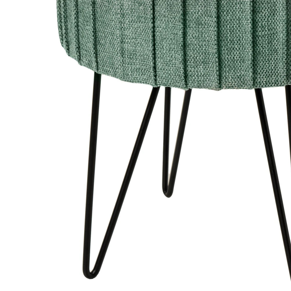 Taburet Ethan verde D37cm x H44cm