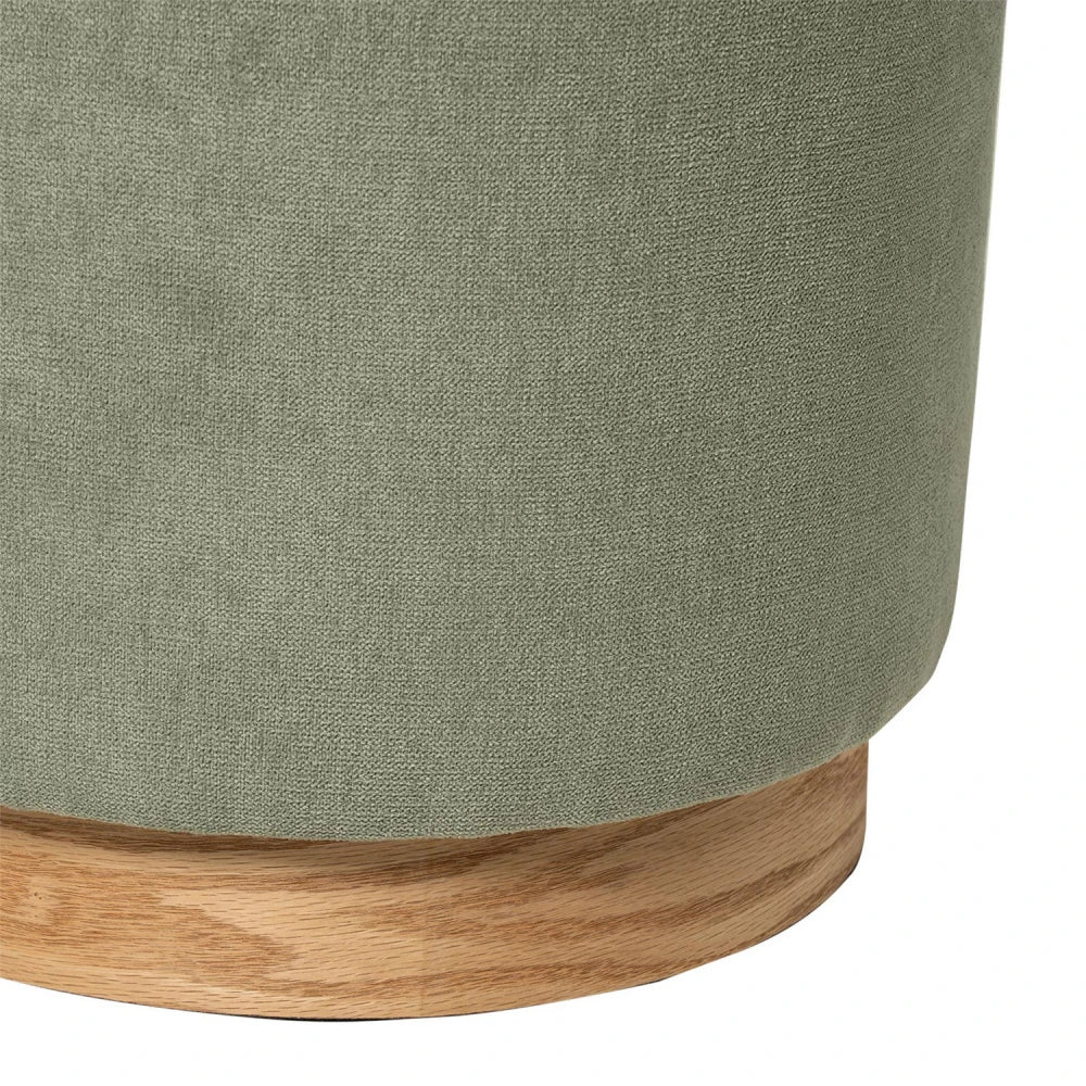 Taburet Angus verde D40cm x H39cm