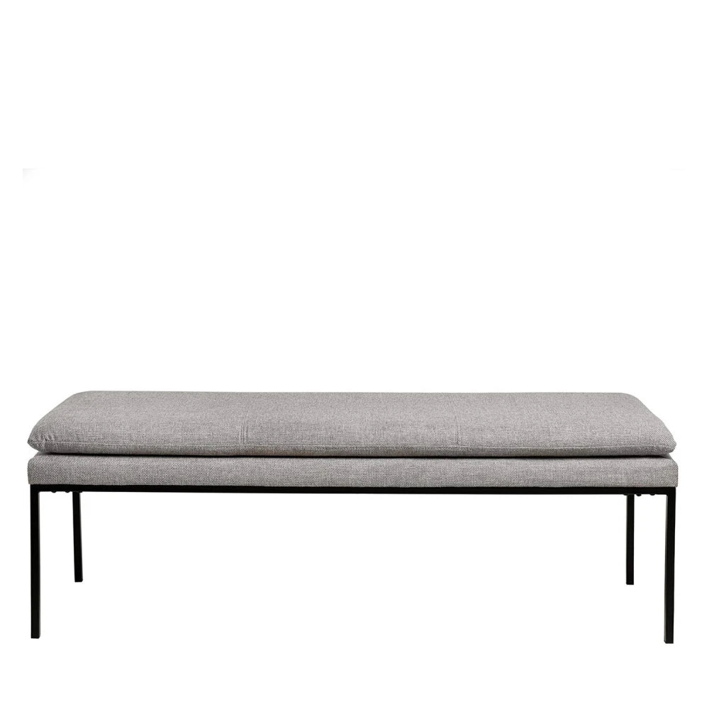 Bancheta Turin gri L120cm x A48cm x H42cm
