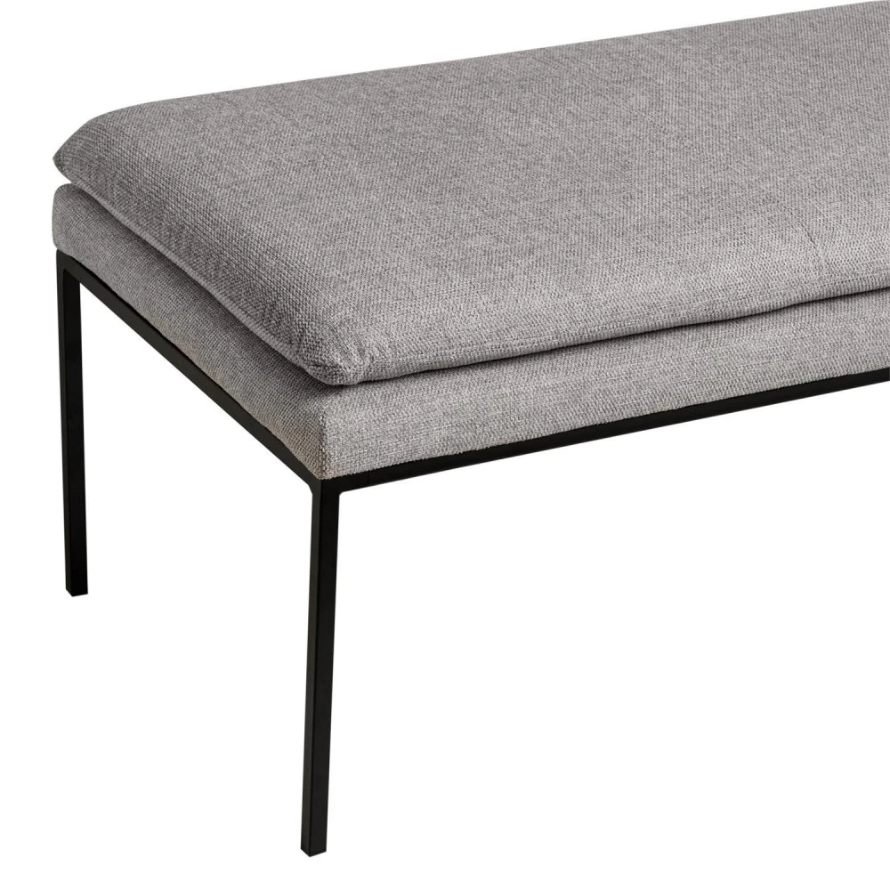 Bancheta Turin gri L120cm x A48cm x H42cm