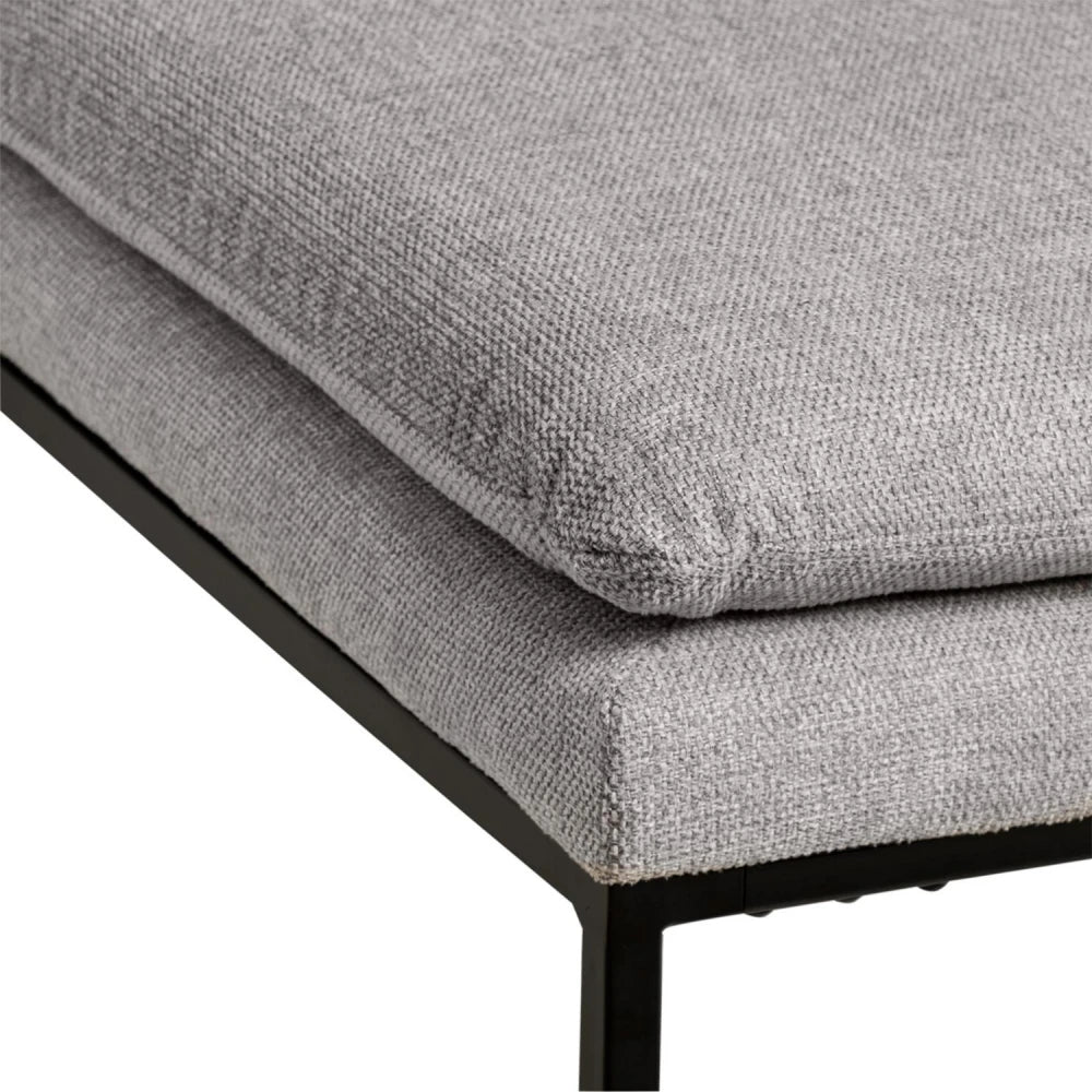 Bancheta Turin gri L120cm x A48cm x H42cm