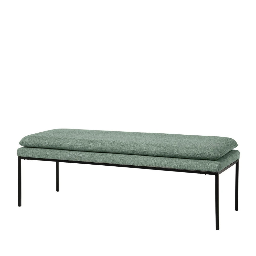 Bancheta Turin verde L120cm x A48cm x H42cm