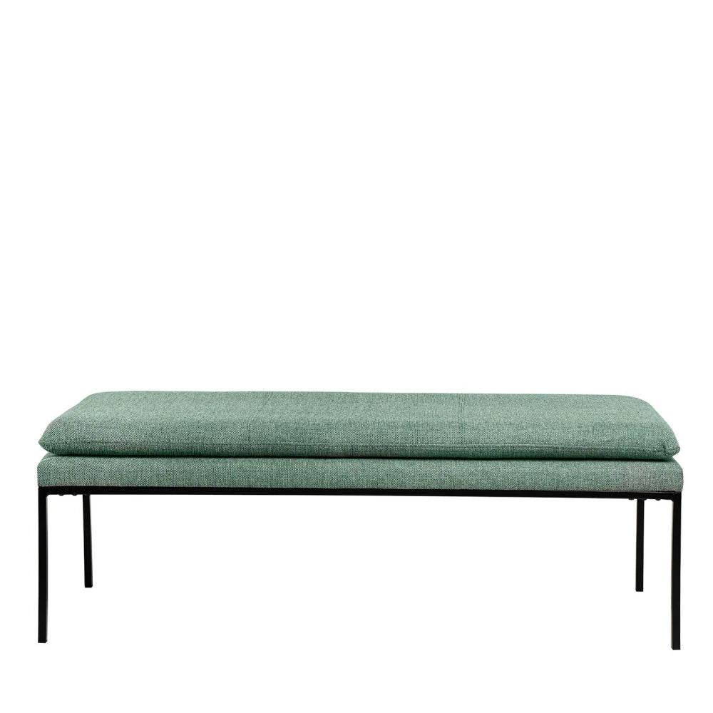 Bancheta Turin verde L120cm x A48cm x H42cm