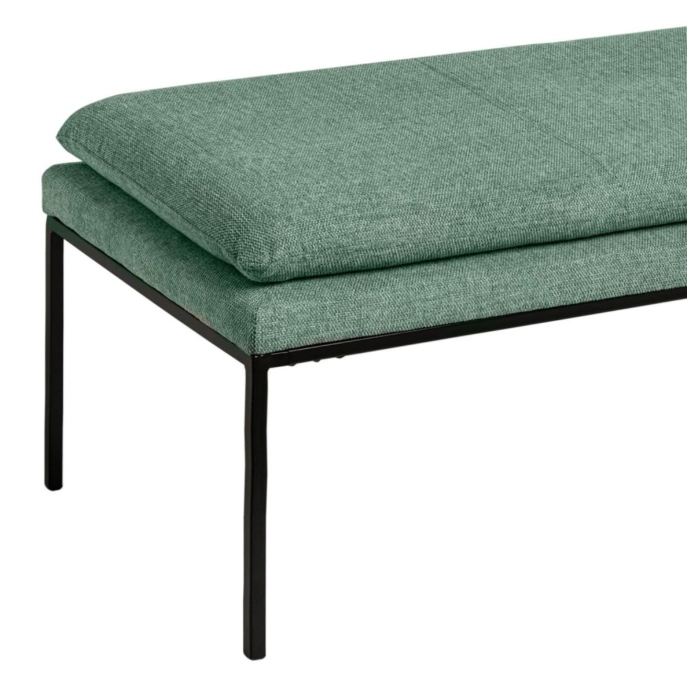 Bancheta Turin verde L120cm x A48cm x H42cm