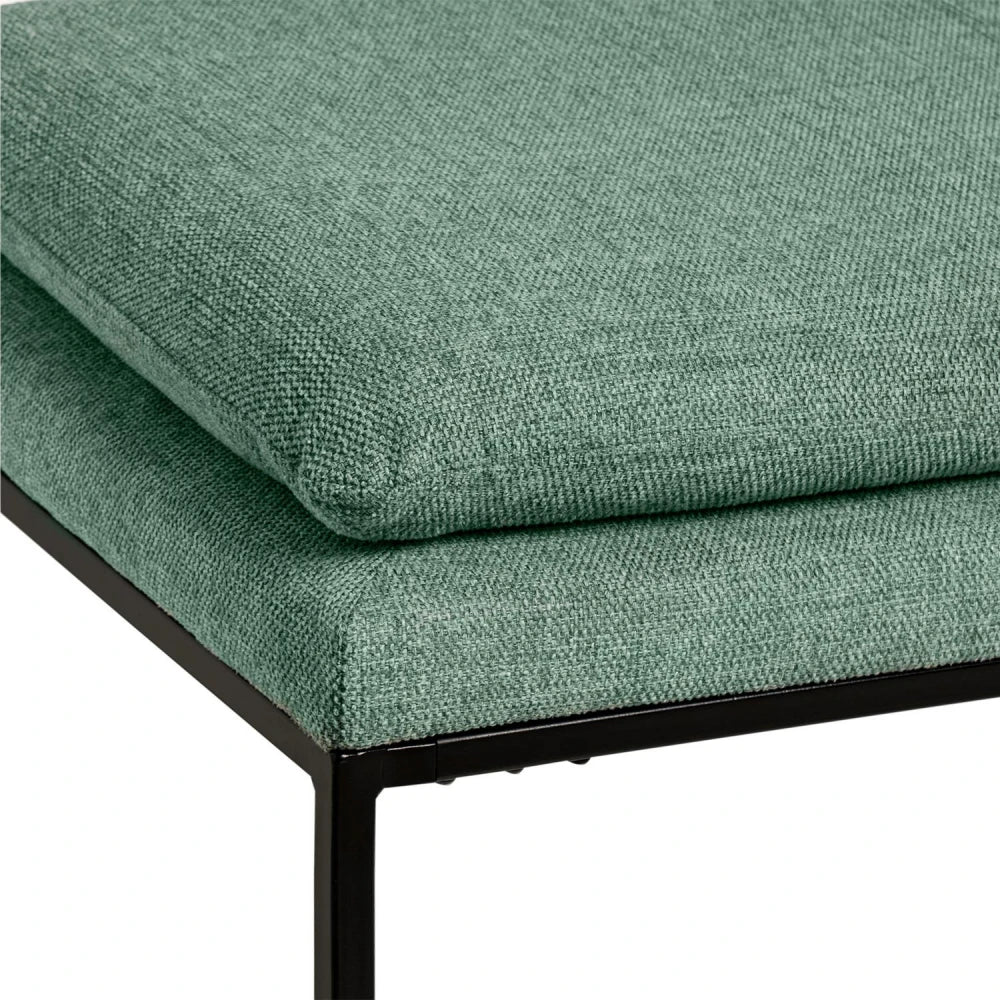 Bancheta Turin verde L120cm x A48cm x H42cm
