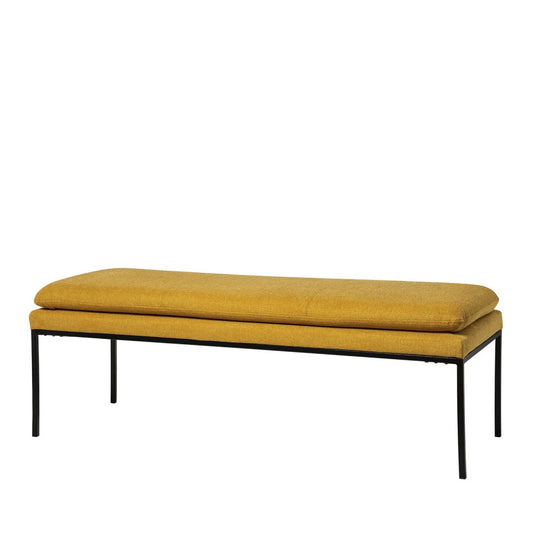 Bancheta Turin galben L120cm x A48cm x H42cm
