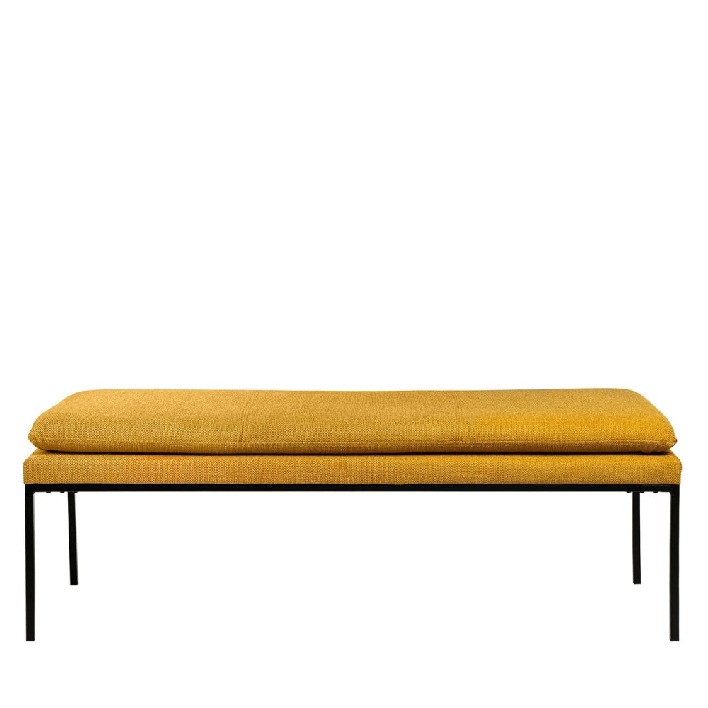 Bancheta Turin galben L120cm x A48cm x H42cm